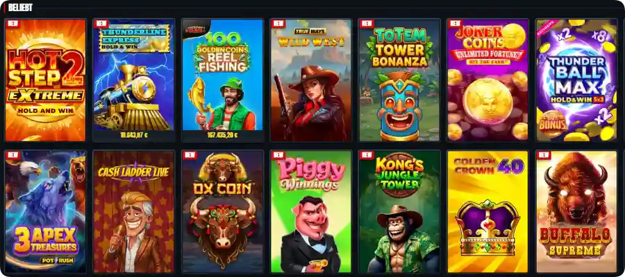 Beliebte Spiele im Glorion Casino mit gefragten Slot-Titeln