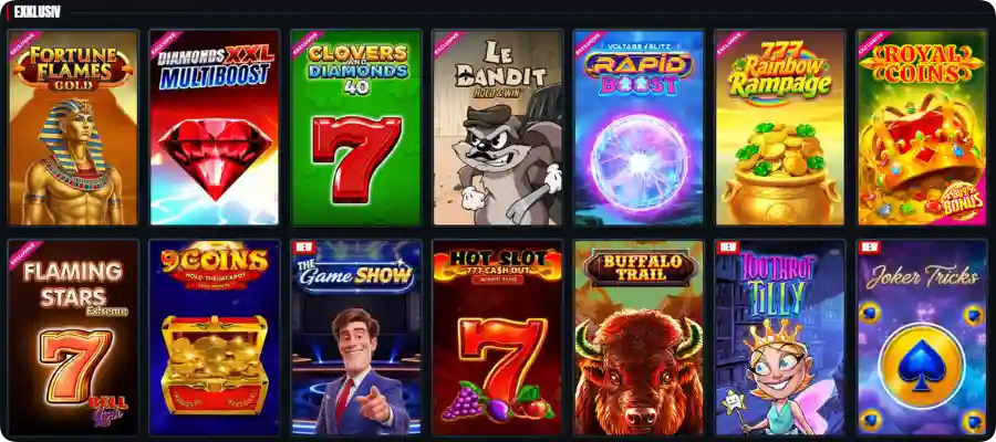 Exklusive Spiele im Glorion Casino mit eigenen Slot-Titeln