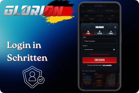 Glorion Casino Login Schritte