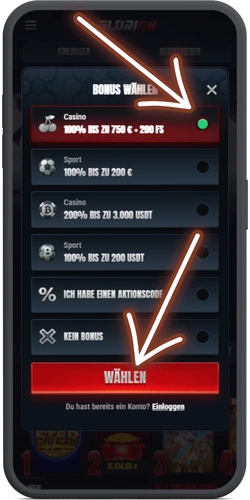 Glorion Casino Bonus Wählen