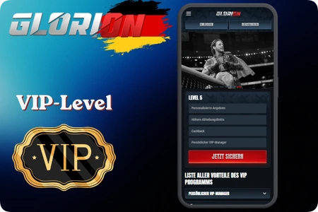 VIP-Programm im Glorion Casino mit fünf Levels und ihren Vorteilen